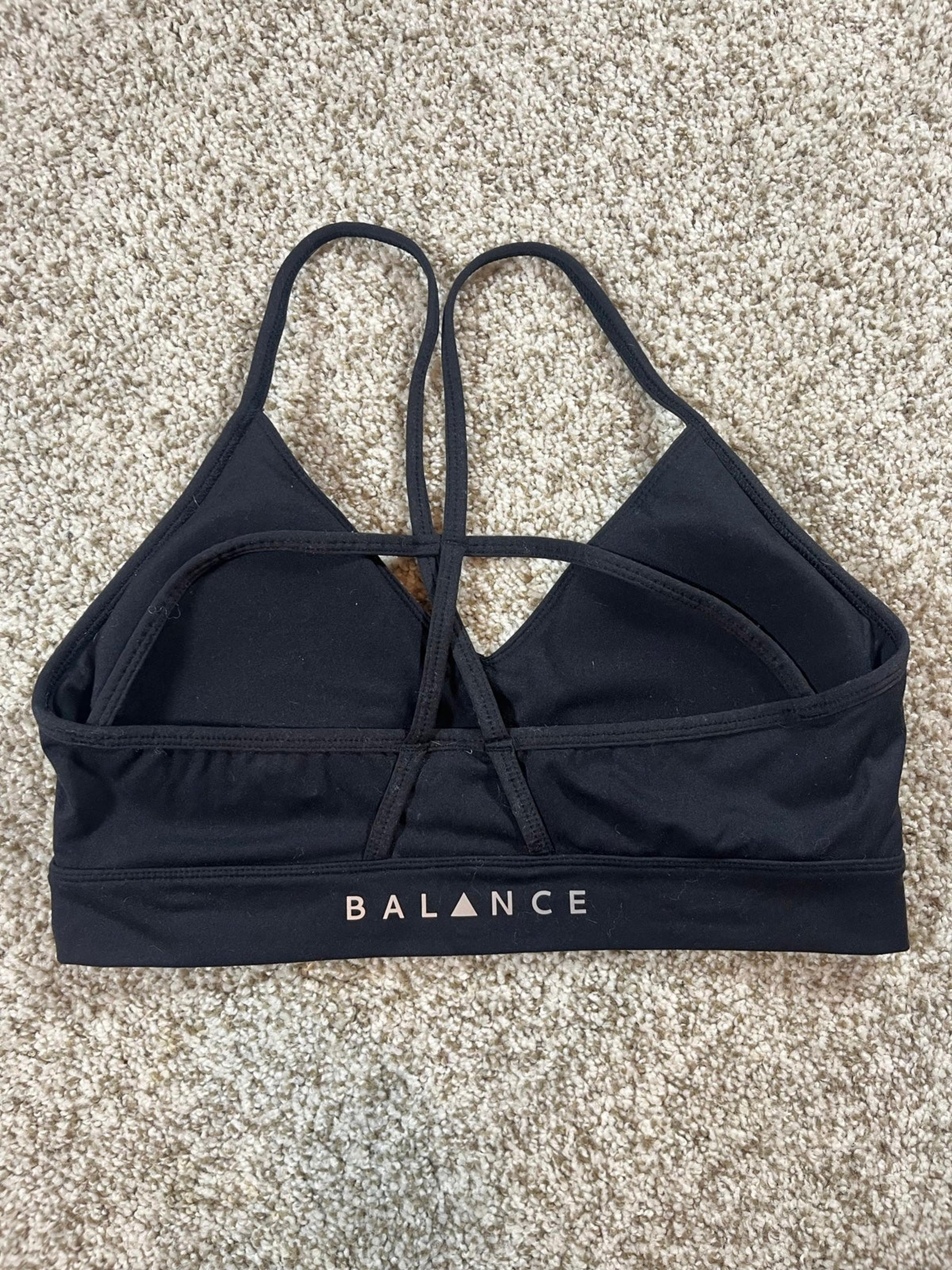 Vitality Sports Bra - Black - Women’s Size Large - balance athletica