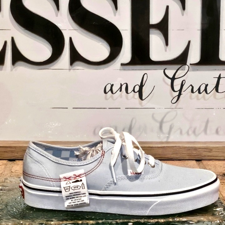 Vans DIY Authentic Sneakers Light Blue Wmns 8 | Mns 6.5 #500714