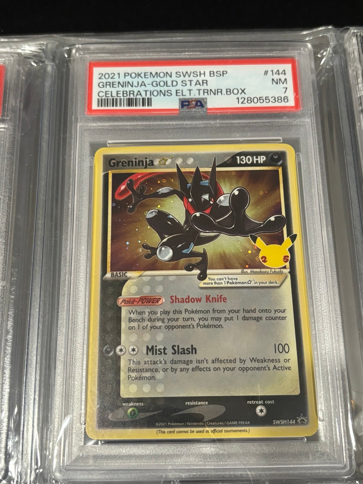 Pokemon 2021 Greninja Black Star Promo PSA 7