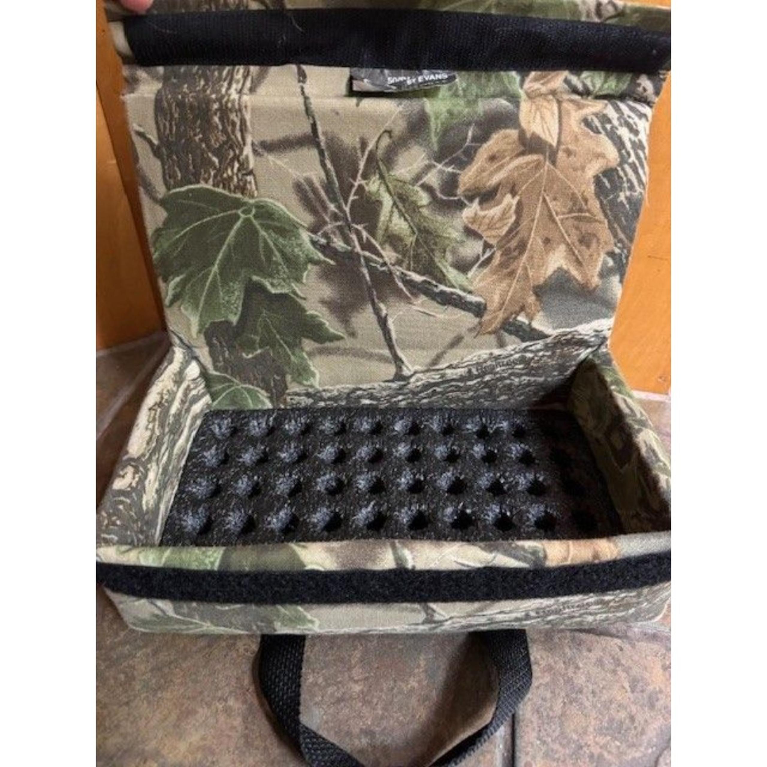 Vintage Realtree Camo Cartridge Ammo Soft Bullet Shell Case 50 Made in USA - Evans