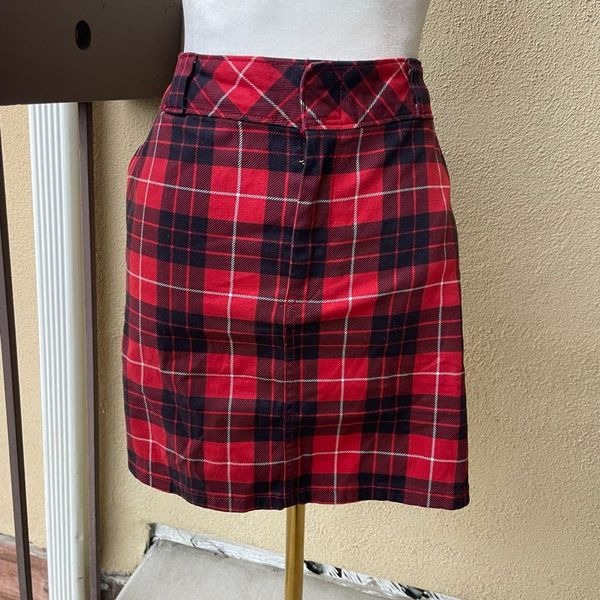 Dickies plaid mini skirt hot sale