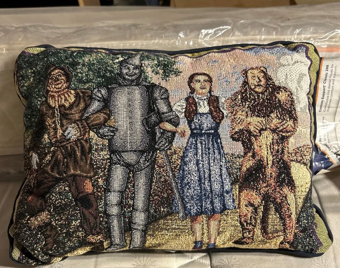 Wizzard Of Oz Navy Blue Throw Pillow