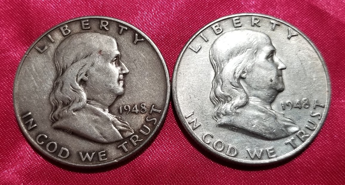 1948-P/1948-D SILVER FRANKLIN HALF DOLLARS (((KEY DATES/MINT)))
