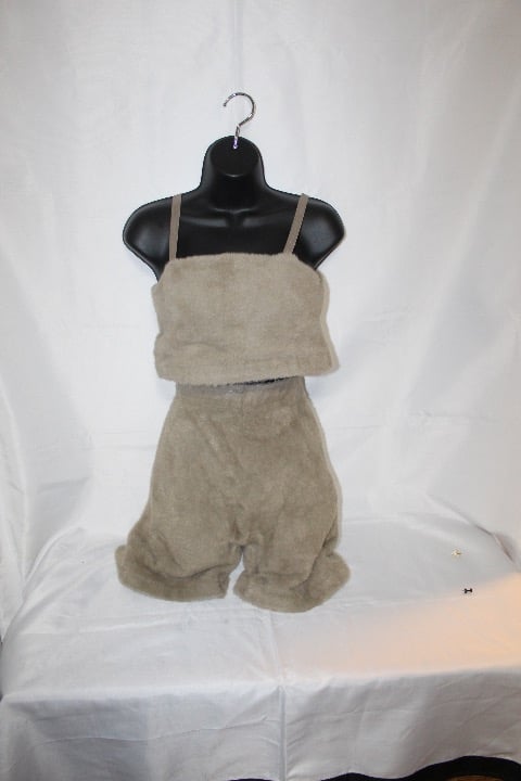 Gymshark Whitney Simmons Eyelash Knit Bandeau & Biker Shorts. Sz XL