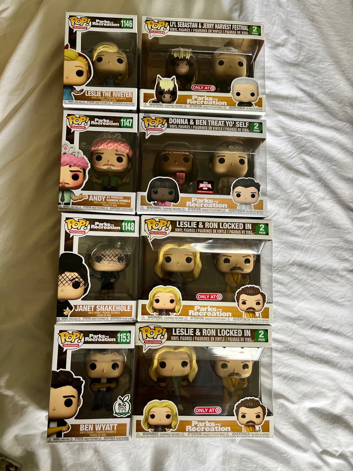 Funko Pop Lot Parks and Rec