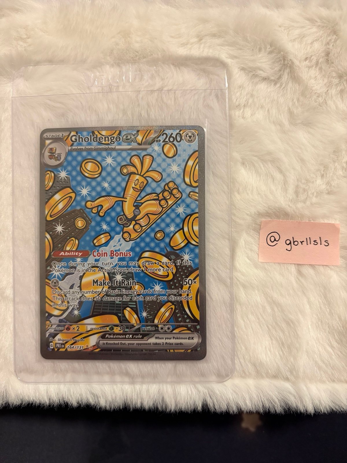 Pokemon TCG Gholdengo EX SIR 164/131 Prismatic Evolutions