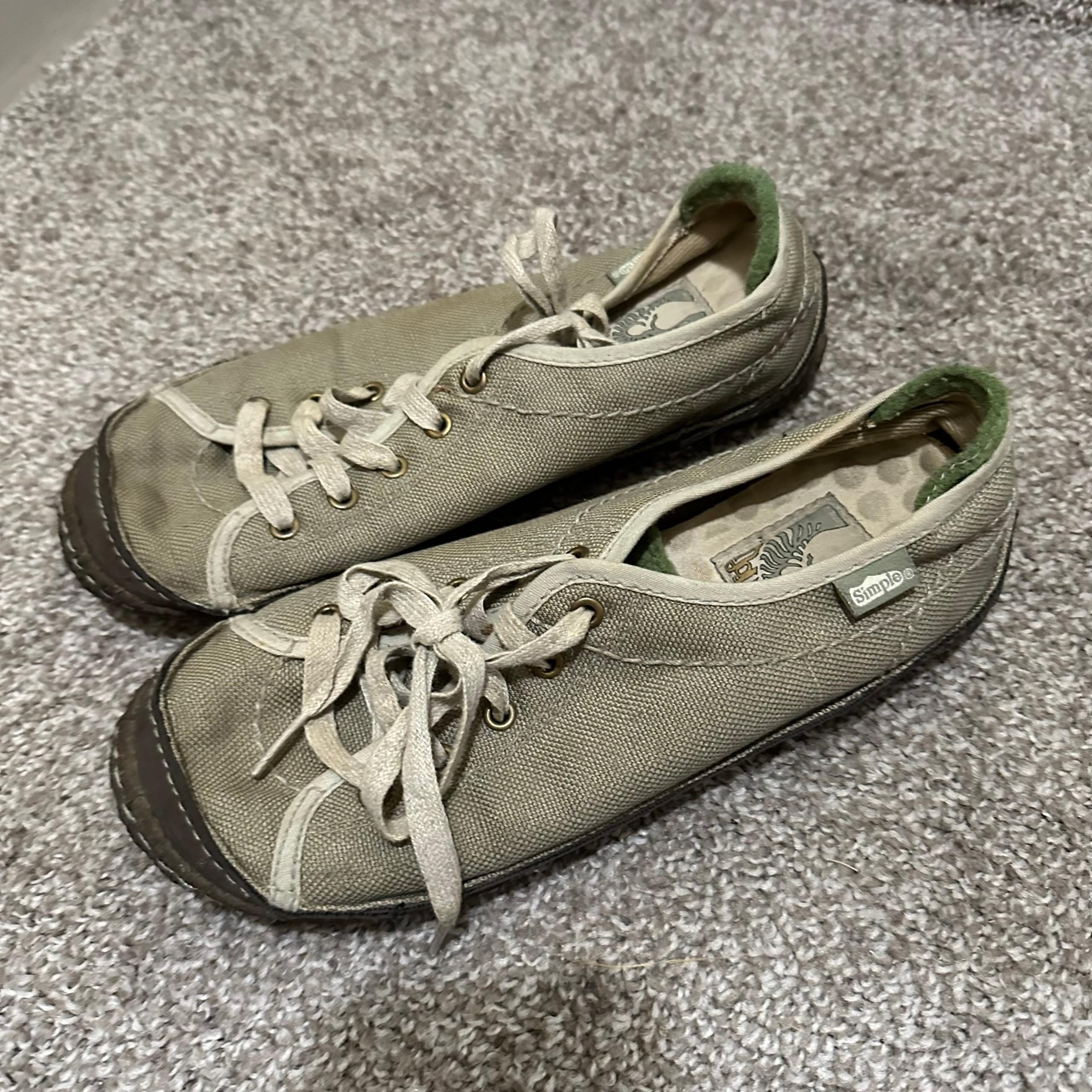 Simple Olive Canvas Footwear - Simple Green