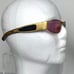 Vintage 90s Vecceli Italy Pink Lens Wrap Around Style Gold Women Sunglasses