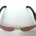Vintage 90s Vecceli Italy Pink Lens Wrap Around Style Gold Women Sunglasses