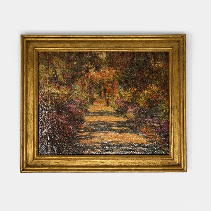 Monet Textured Print In A Gold Frame