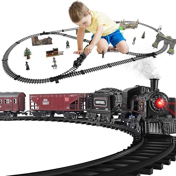 Children like Metal Alloy Model Train Set, Electric Train Toy -8s6z