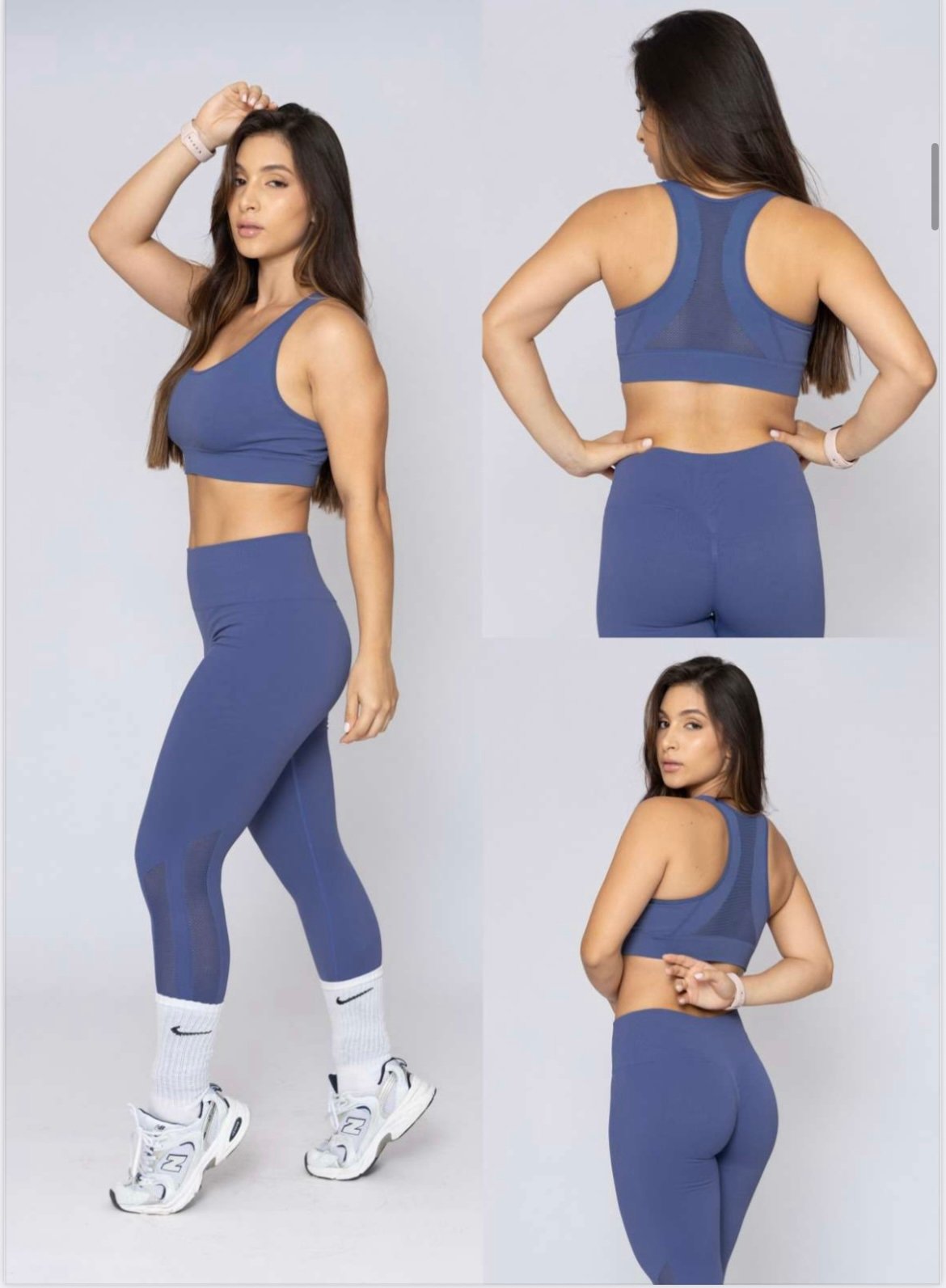 Seamless workout leggings and top