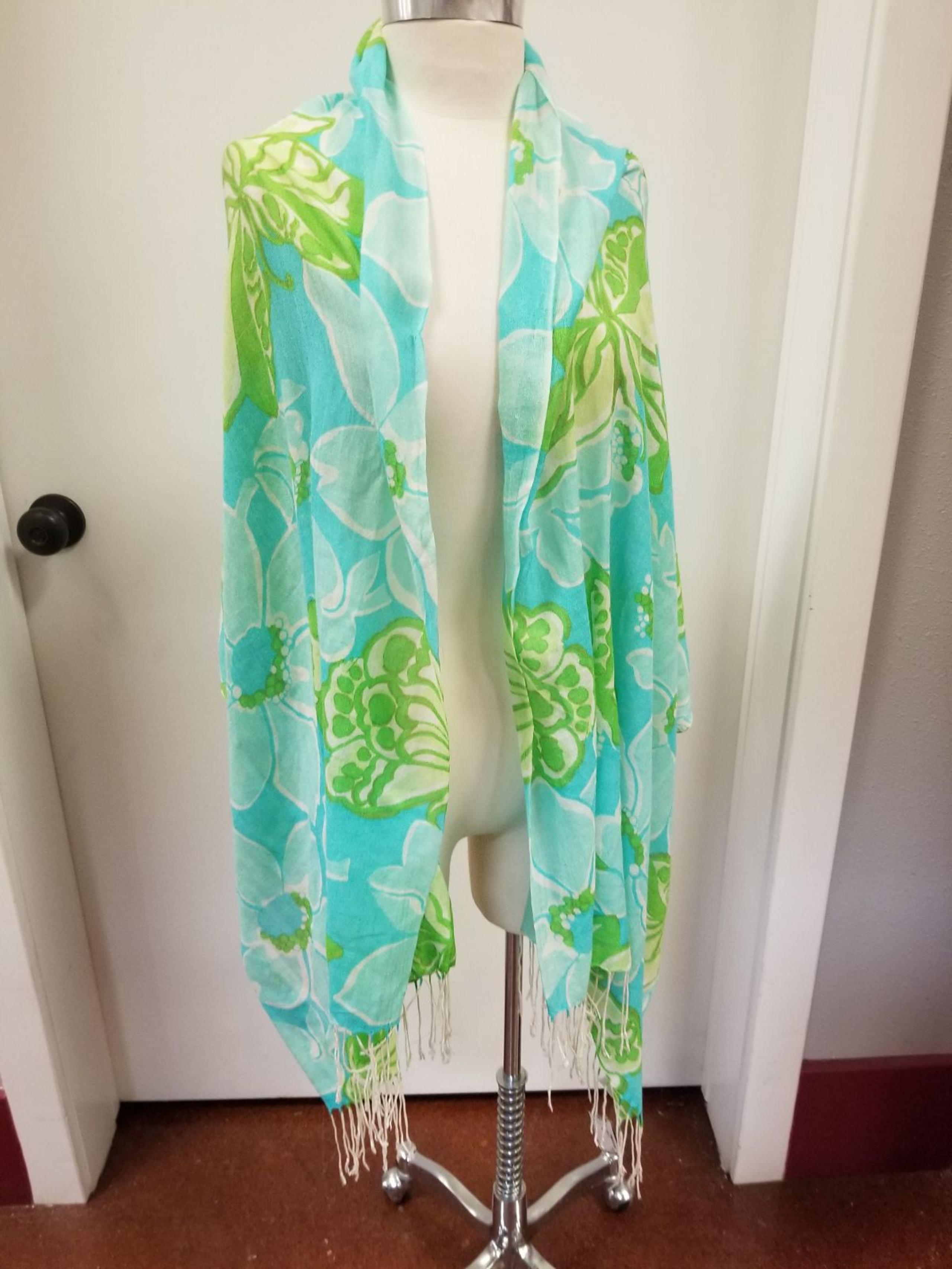 LILLY PULITZER silk cashmere scarf wrap