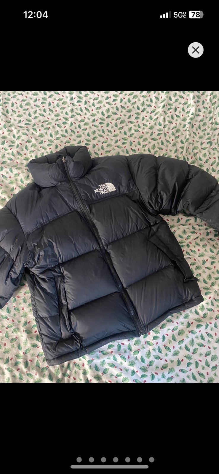 Black Northface Nuptse Puffer Jacket