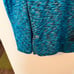 Athleta Turquoise Teal Space Dye Cowl Neck Fleece Lined Long Sleeve Sz M