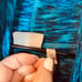 Athleta Turquoise Teal Space Dye Cowl Neck Fleece Lined Long Sleeve Sz M