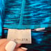 Athleta Turquoise Teal Space Dye Cowl Neck Fleece Lined Long Sleeve Sz M