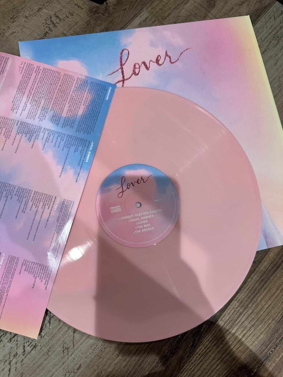 Taylor Swift lover vinyl