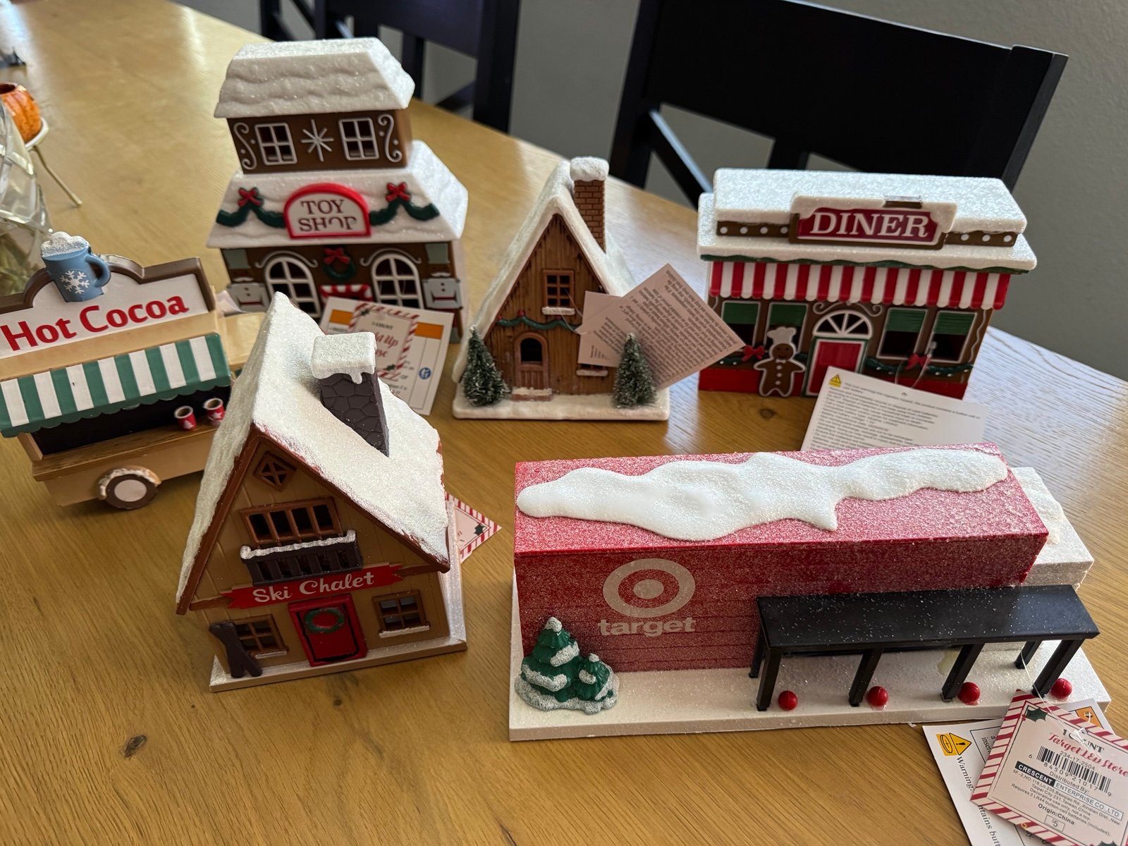 Target Bullseye Playground Christmas 2025 Village Set of 6