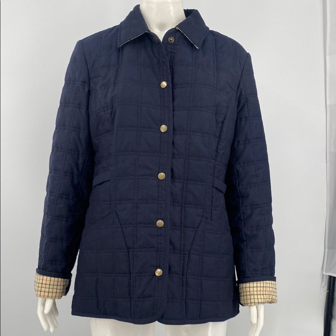 Brooks Brothers Blue Quilted Casual Jacket