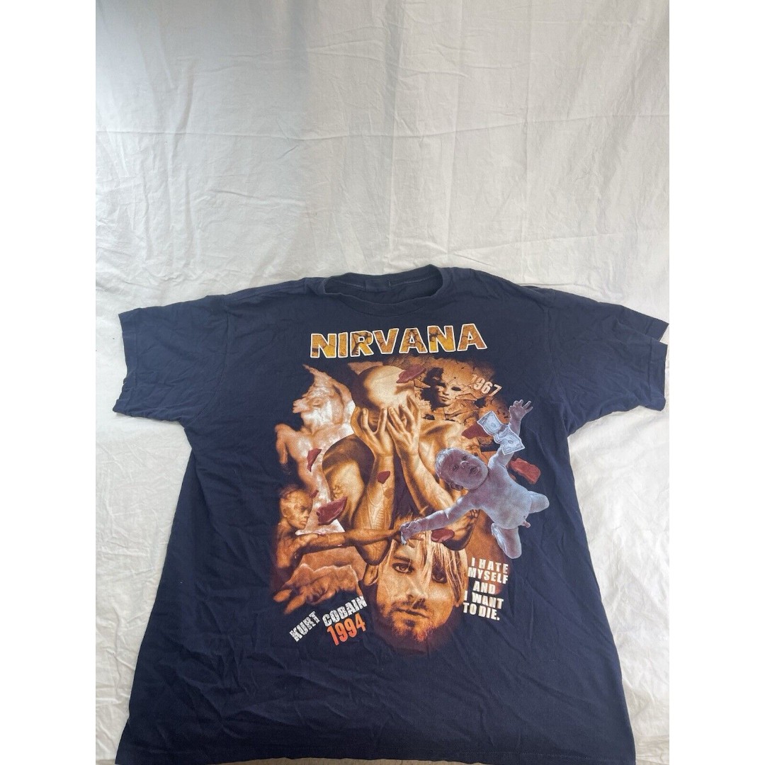 nirvana t shirt Bootleg Xl