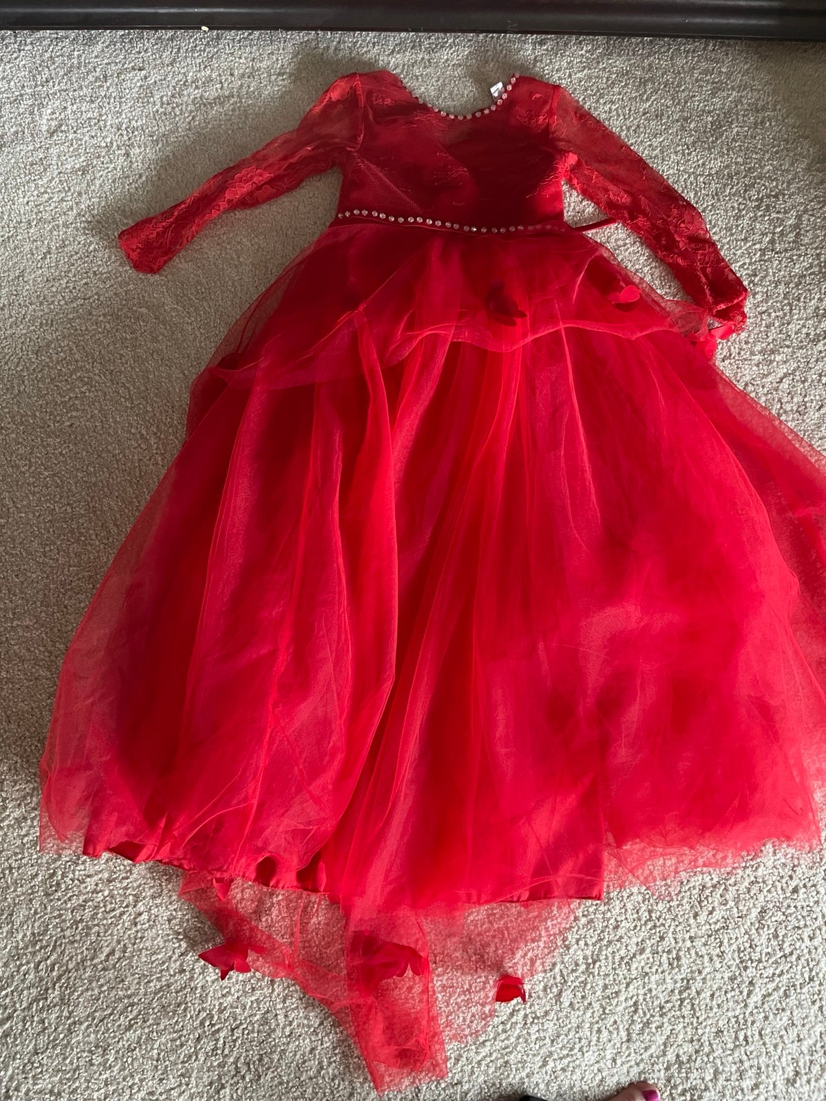 Trish scully butterfly dress red