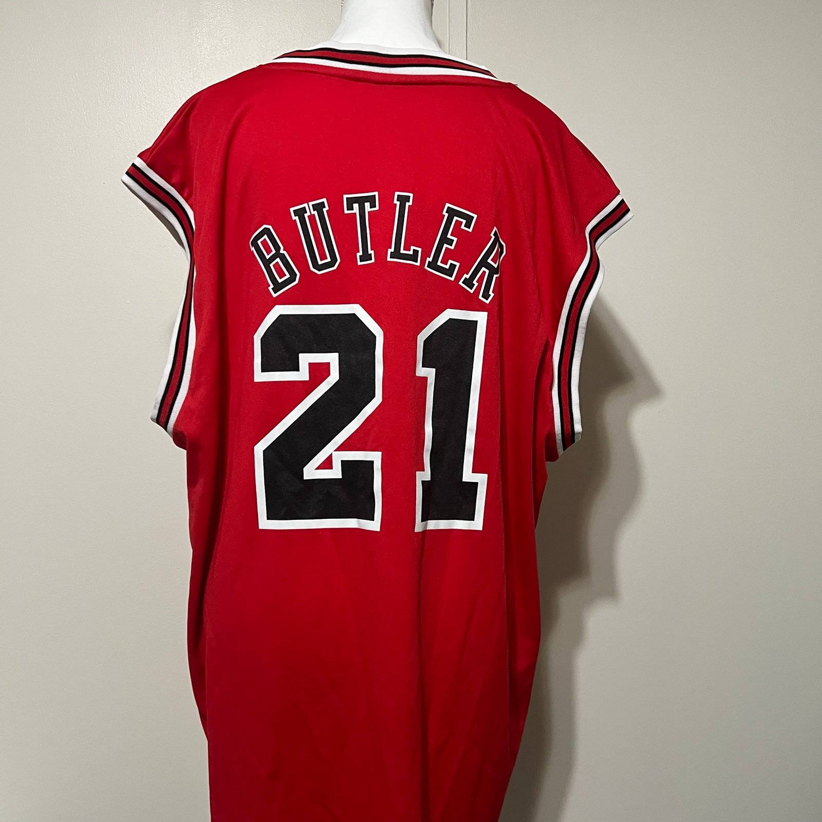 Men’s Chicago Bulls Jimmy Butler Red and black Basketball