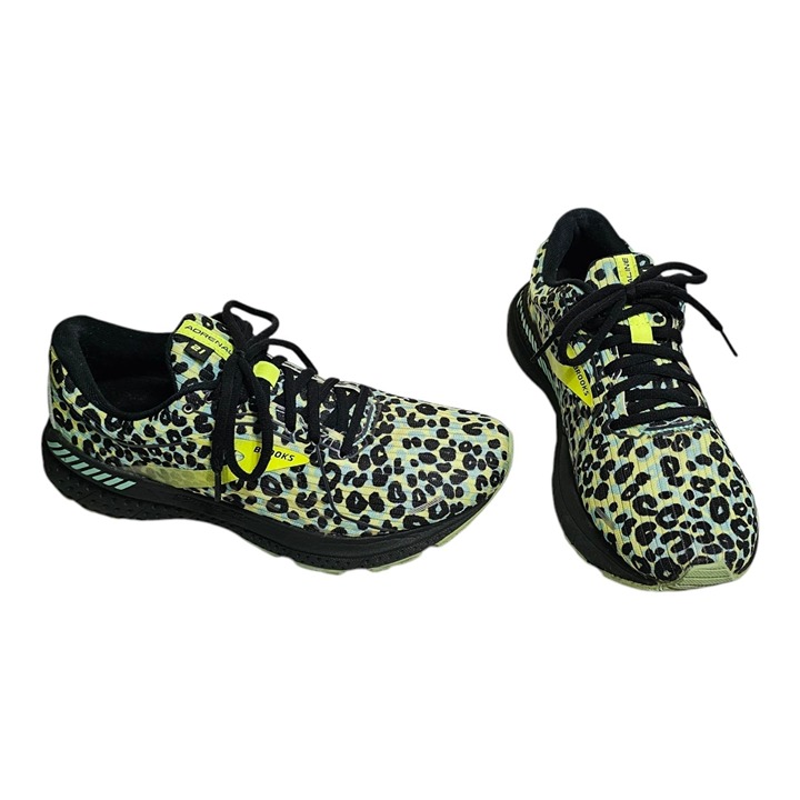 Brooks Adrenaline 21 Cheetah Run Wild Womens 9B Medium Running Shoes 1203291B353