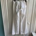 Club Monaco Ivory Flare Leg Cuffed Trouser Pants