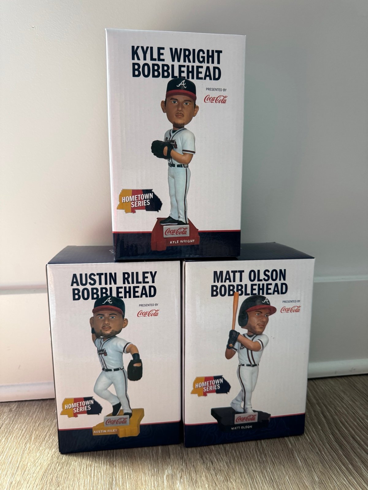 Austin Riley/Matt Olson/Kyle Wright Bobblehead’s