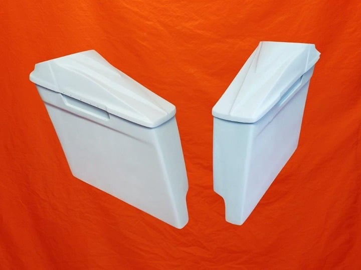 For Harley Davidson 4″ Extended Saddlebags & 8.8 Speaker Lids With Cut Outs