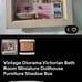 Vintage Diorama Victorian Bath Room Miniature Dollhouse Furniture Shadow Box