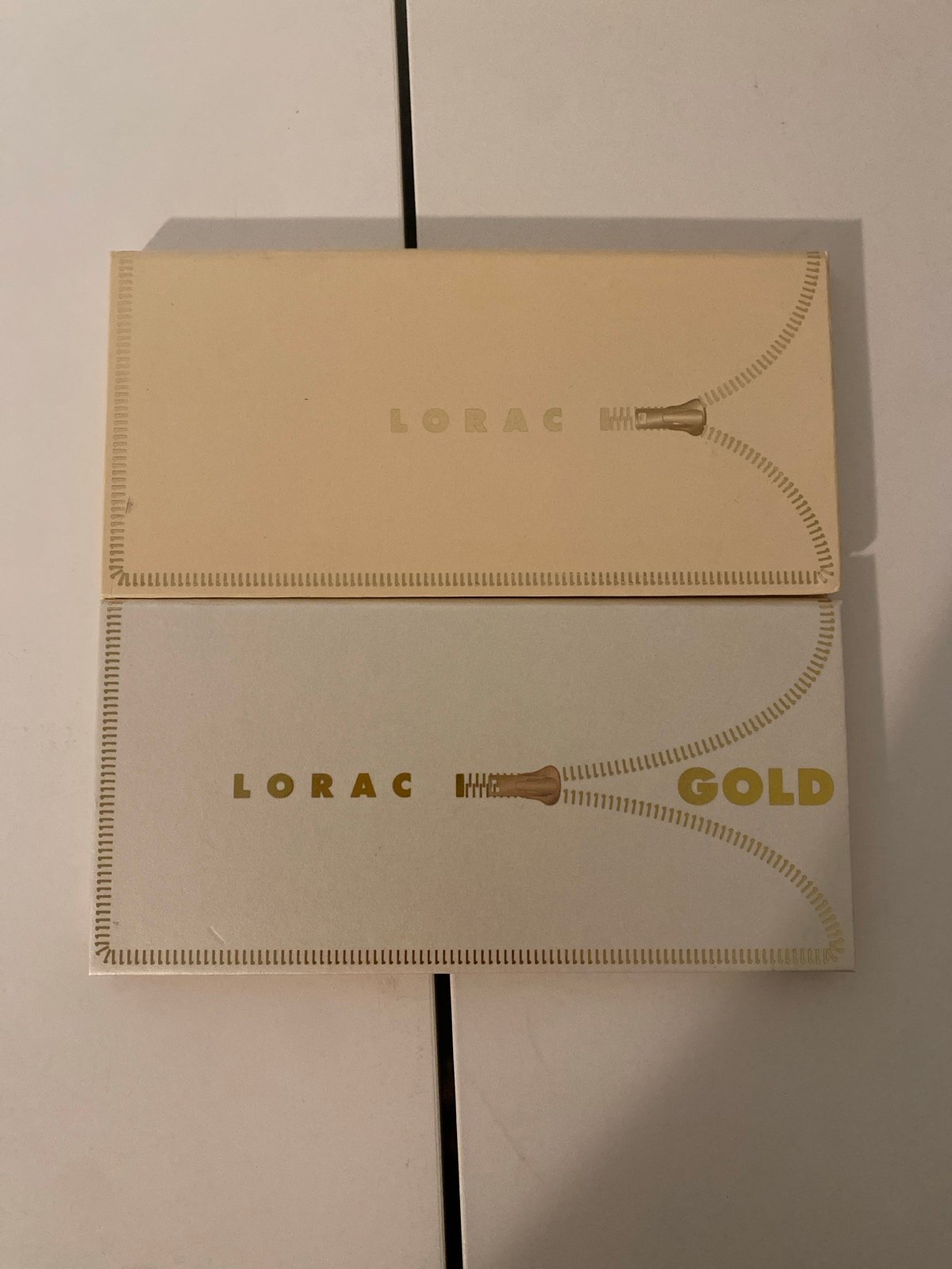New Lorac Bundle of 2 Unzipped & Unzipped Gold Eyeshadow Palettes