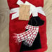 Black Labrador Christmas hand towels & bath rug