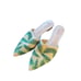 SCHUTZ Elvan Palm Sandal Slides Size 8.5 Anthropologie EUC Raffia 99 MSRP
