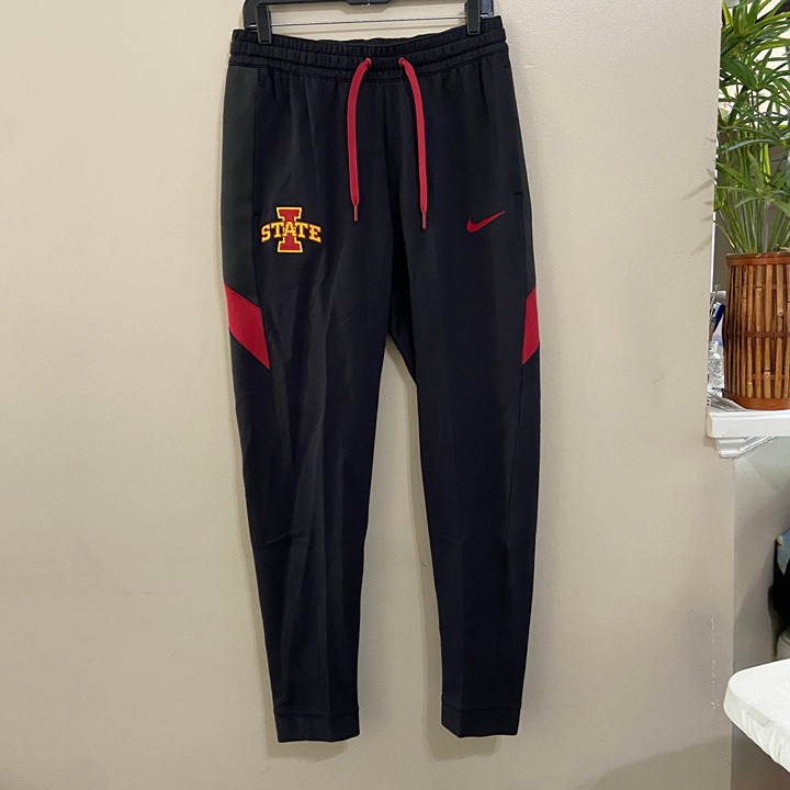Nike Iowa State Cyclones Team Issue PE Basketball Travel Sweatpants Mens M NEW