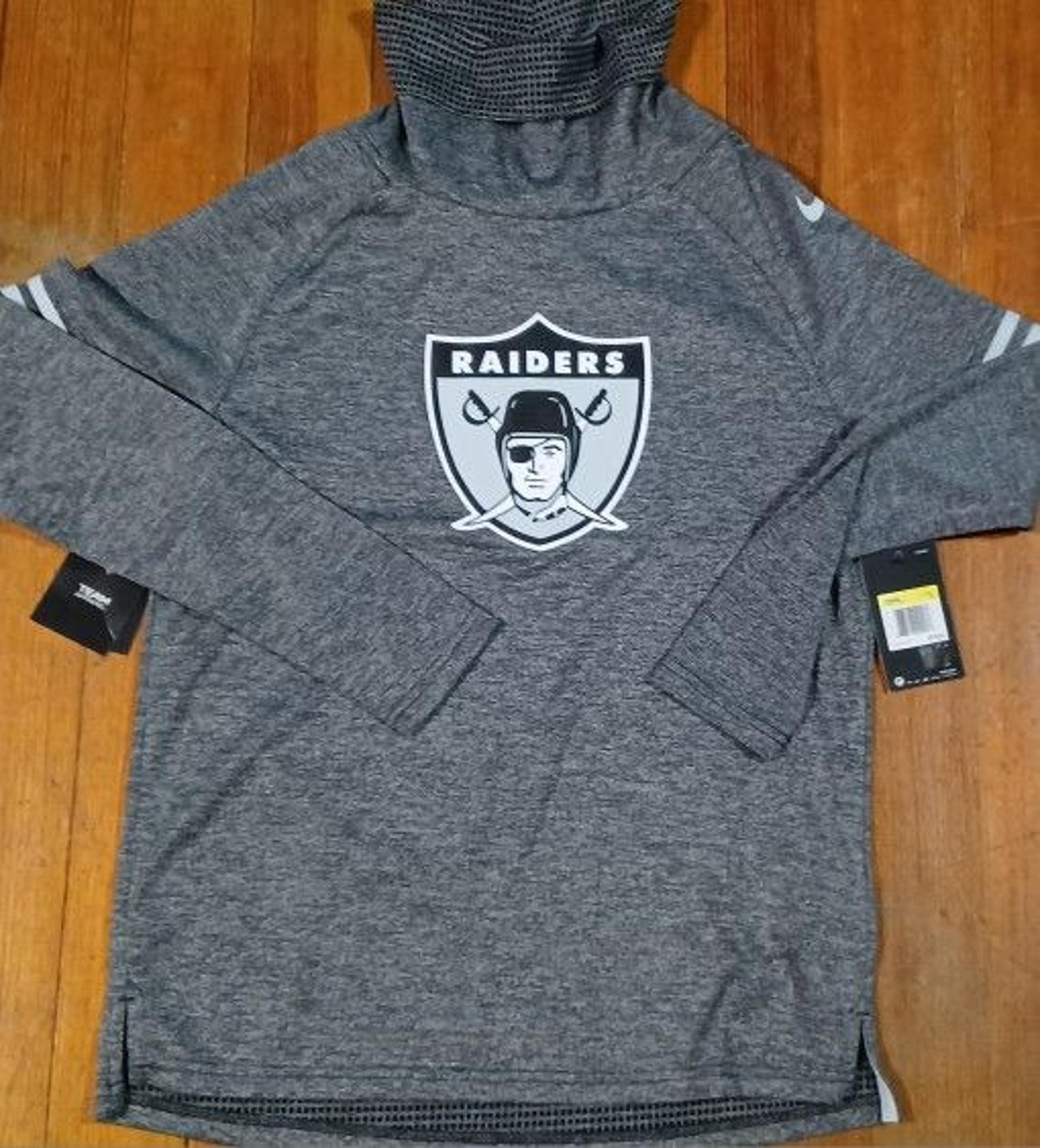 Las Vegas Raiders Women's Size Small Dri Fit New Tags Mock Neck - Nike