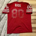 Vintage San Francisco 49ers Jerry Rice Practice Worn Used Issued Football Jersey