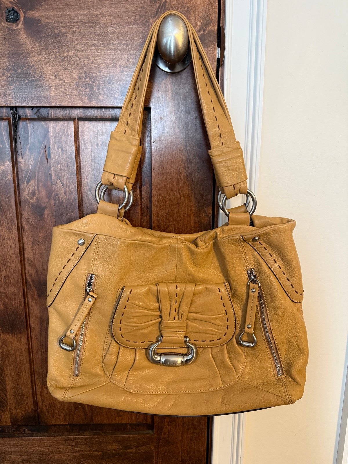 Vintage B. Makowsky Leather Hobo Bag