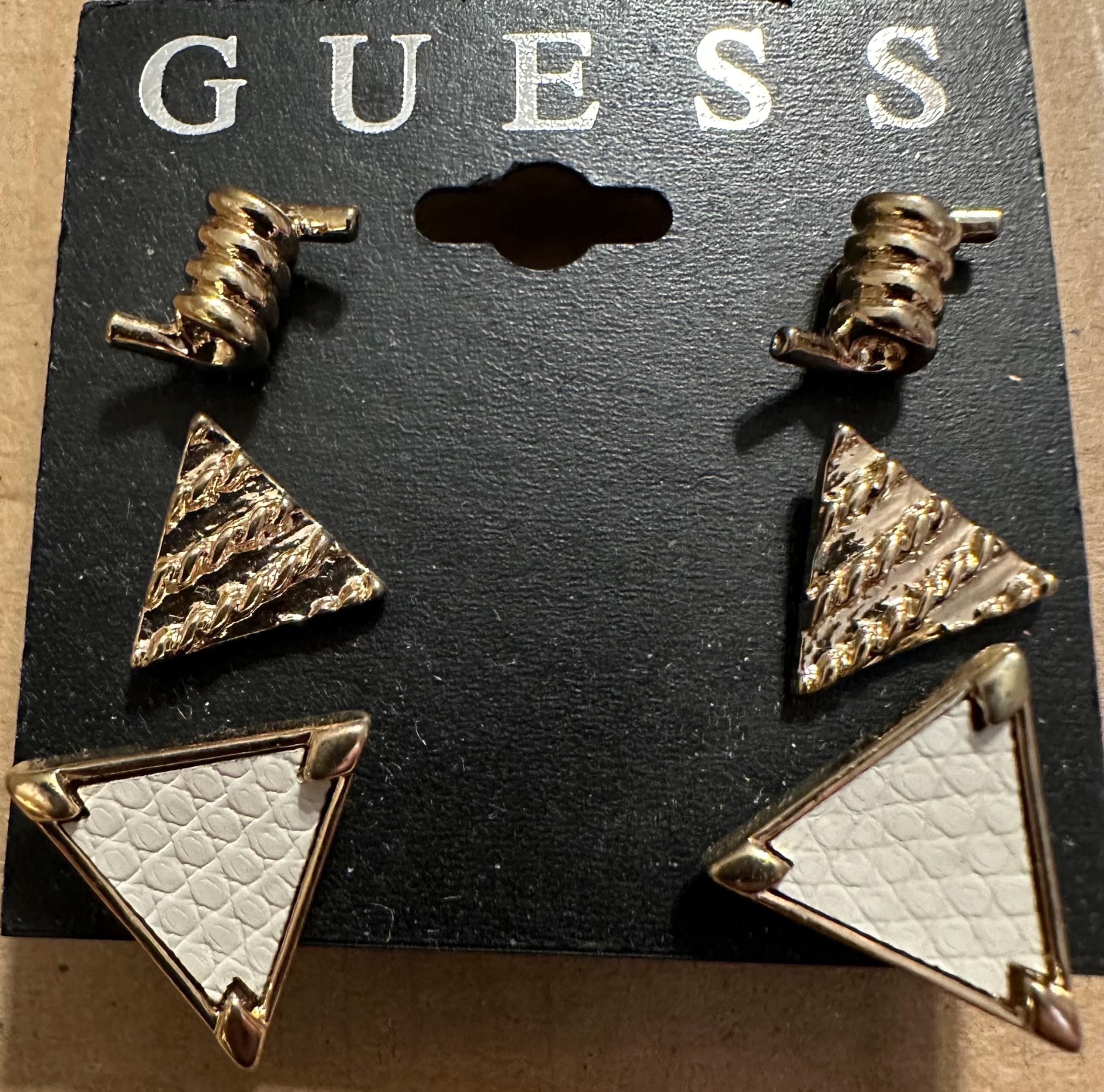 Guess gold-tone metal 3 pair set
