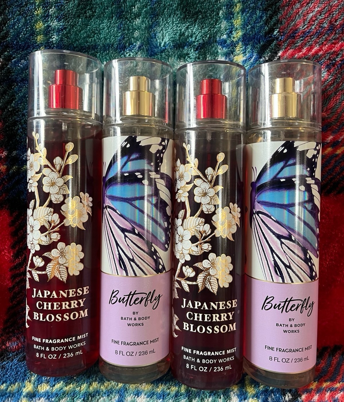 Bath & Body Works Fine Fragrance Mist 8 fl oz 4 Pack Bundle