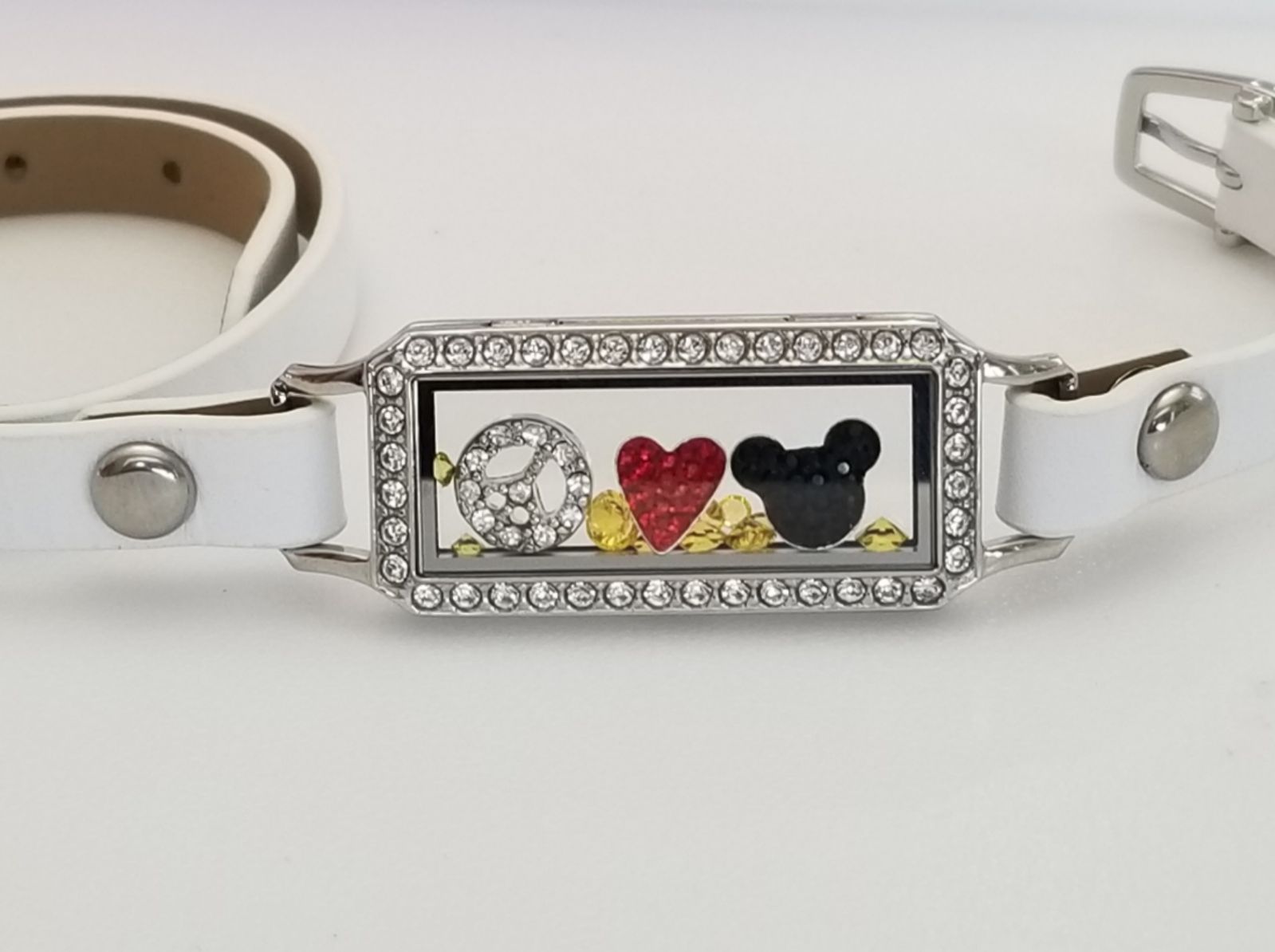 Peace, Love, & Mickey Bar Locket