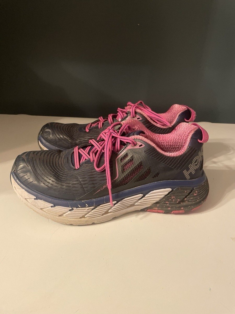 WOMEN'S HOKA GAVIOTA SHOES - MEDIEVAL BLUE / FUCHSIA