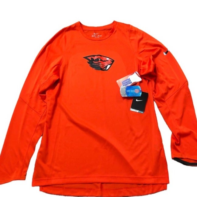 Oregon State Beavers Nike Dri-Fit Small Long Sleeve Shooter Shirt