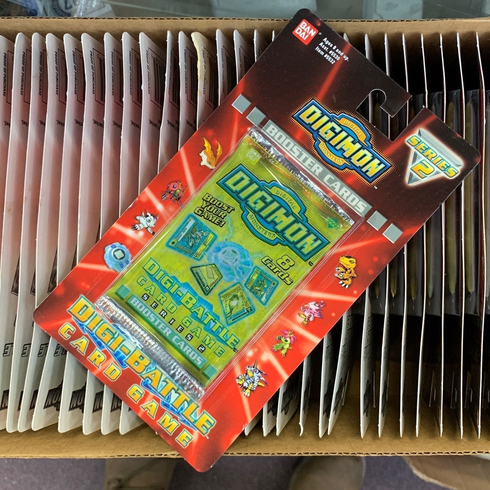 1x Digimon Digi Battle Cards Series2 Booster 1999UpperDeck Bandai SEALED BLISTER