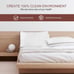 Luxury Comfort Bed Pillows - Hypoallergenic Polyester Microfiber Material