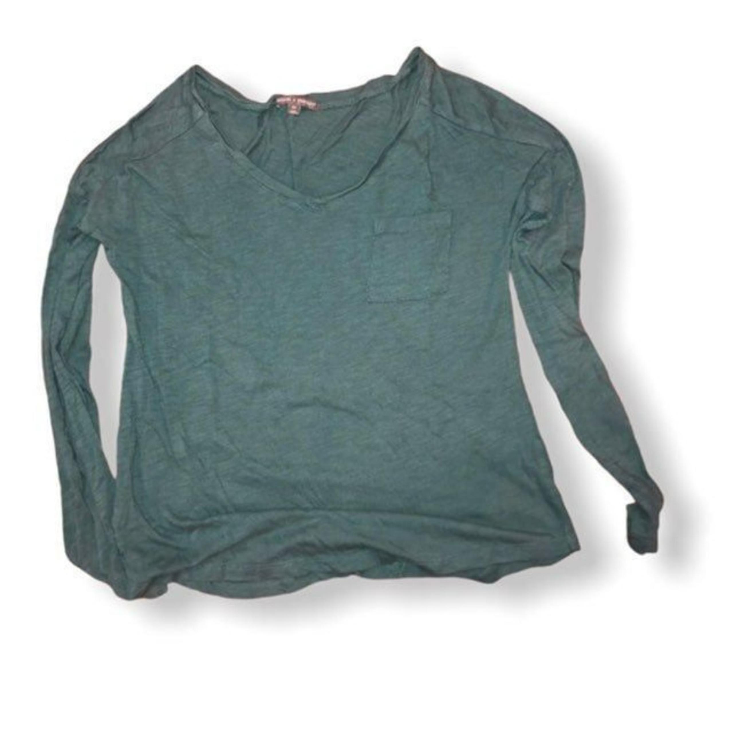 Threads for thought xs green v neck long