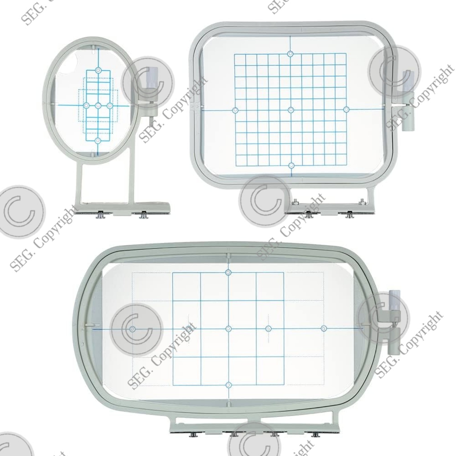 New ! 3pc Brothers Embroidery Hoops only