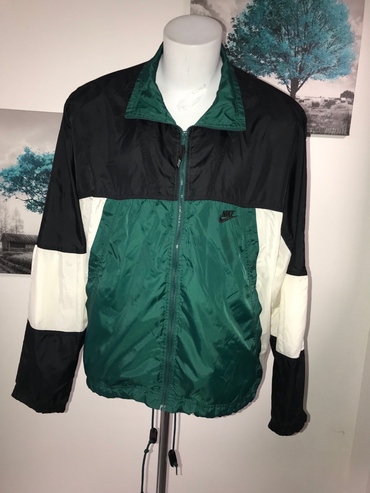 Nike vintage mens thin windbreaker jacket size xl