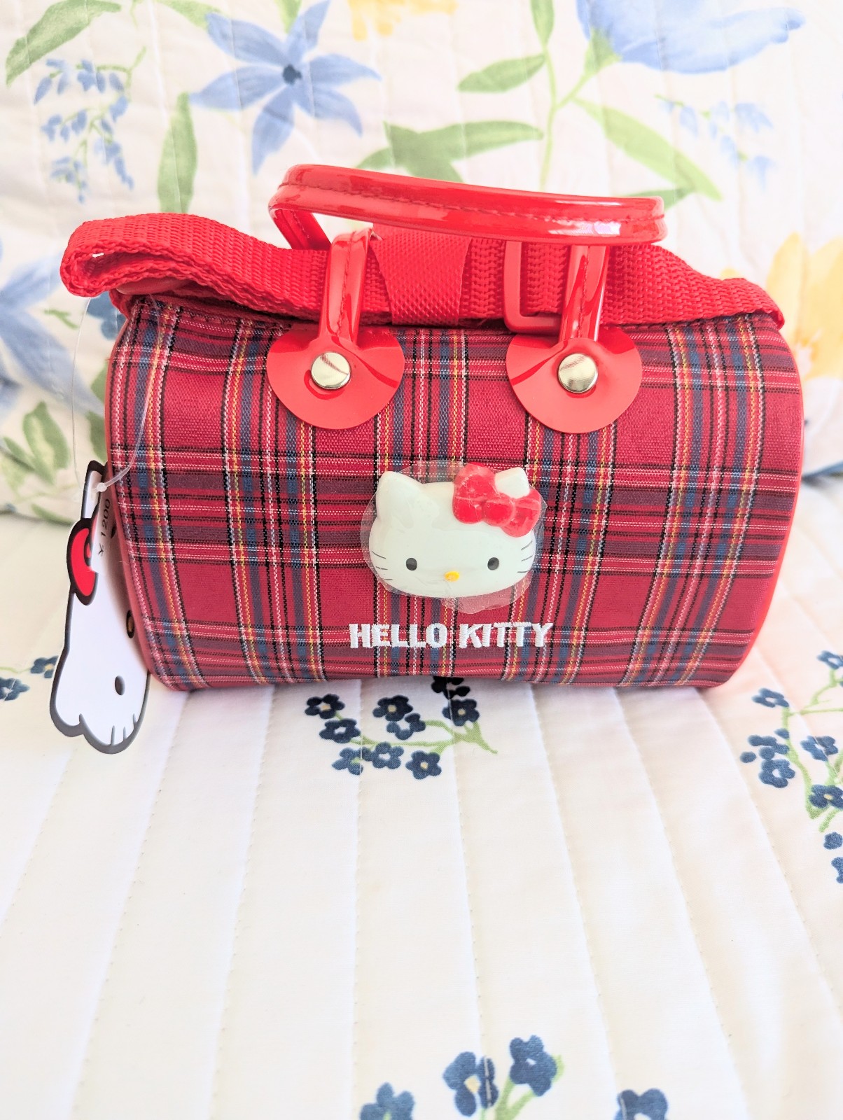 Japan Hello kitty plaid elegant Boston Vintage
